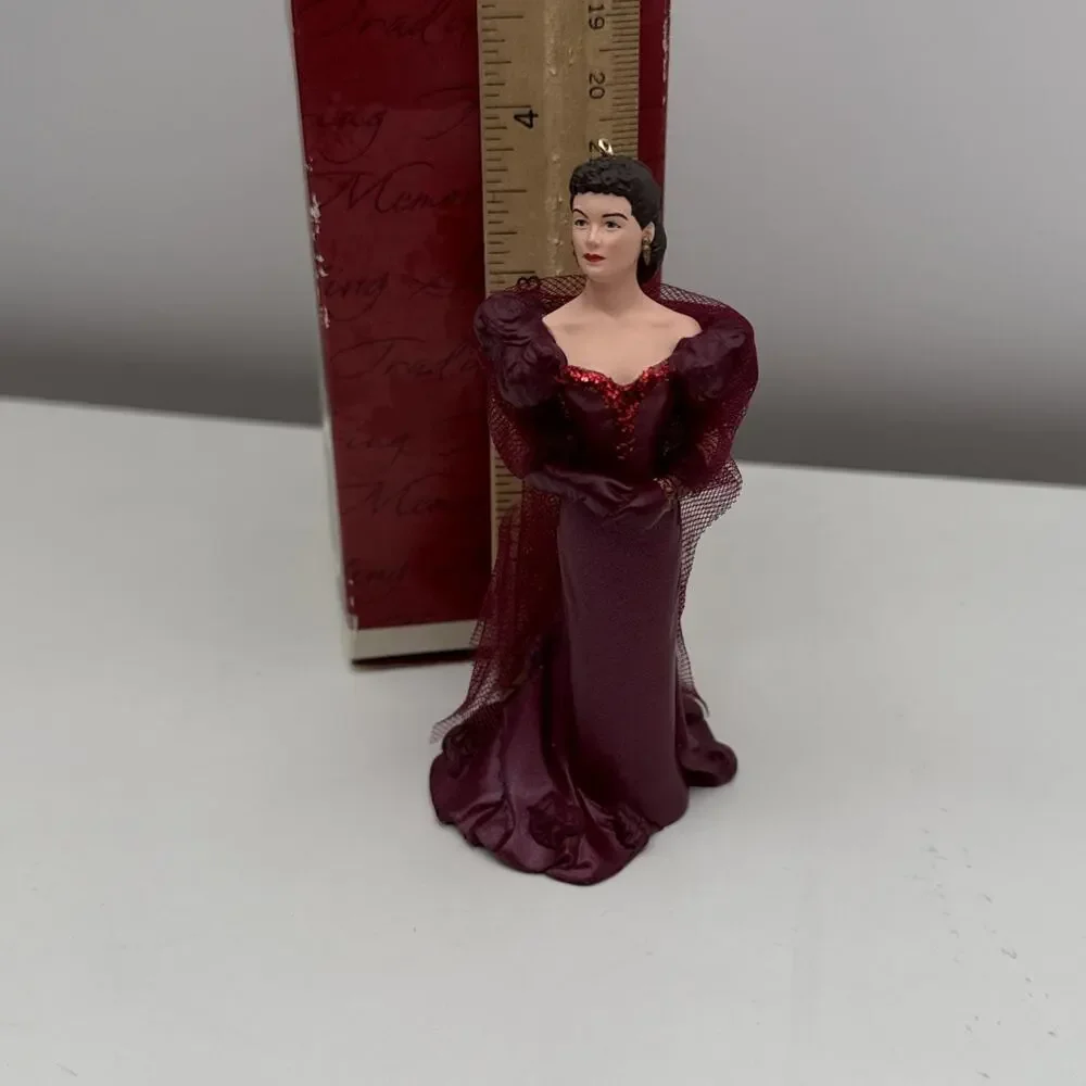 Scarlett‎ O'Hara Red Velvet Dress #1 Gone with the Wind Hallmark Ornament 1997